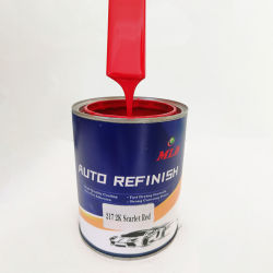 High Glossy 2K Scarlet Red Supplies Automotive Paint